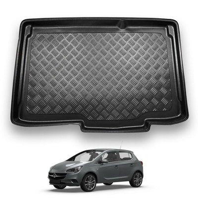 Nomad Vauxhall Corsa E (2014-2019) Boot Liner (Lower Boot Position) Tailored Boot Mat Protector Waterproof Raised Edges Accessory from B&Q