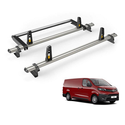 Van Guard Toyota Proace (2016+) Roof Rack 2 Aluminium Roof BarsRear Ladder Roller With LoadstopsUltibar Plus from B&Q