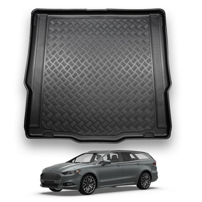 Nomad Ford Mondeo (2015+) Boot Liner (Estate Models With Spare Wheel Or Repair Kit) Tailored Boot Mat Protector Waterproof from B&Q
