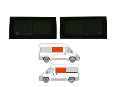 Van Demon Peugeot Boxer (2006+) Opening Side WindowsVan GlassCamperConversion from B&Q