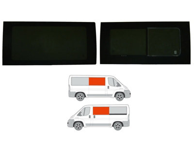 Van Demon Peugeot Boxer (2006+) Fixed PassengerOpening Driver Side WindowsVan Glass from B&Q