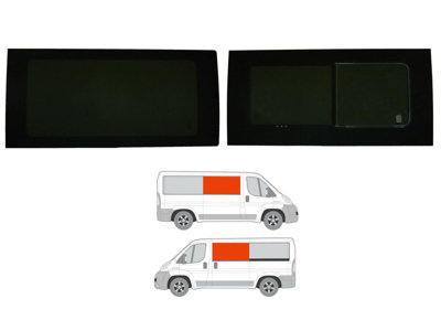 Van Demon Citroen Relay (2006+) Fixed PassengerOpening Driver Side WindowsVan Glass from B&Q