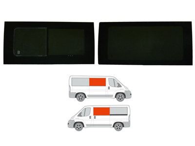 Van Demon Citroen Relay (2006+) Opening PassengerFixed Driver Side WindowsVan Glass from B&Q
