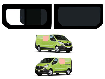 Van Demon Renault Trafic (2014+) Opening PassengerFixed Driver Side WindowsVan Glass from B&Q
