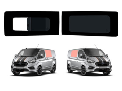 Van Demon Ford Transit Custom (2013-2023) Opening PassengerFixed Driver Side Windows