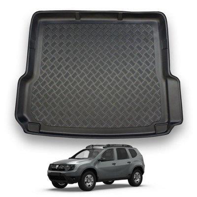 Nomad Dacia Duster (2010-2018) Boot Liner (4-Wheel Drive Models) Tailored Boot Mat Protector Waterproof Raised Edges Accessory from B&Q