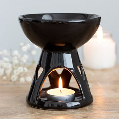  - Ceramic Deep Bowl Oil BurnerBlack