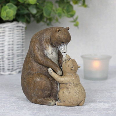 Mother And Baby Bear Ornament With Mini Sentiment Card from B&Q