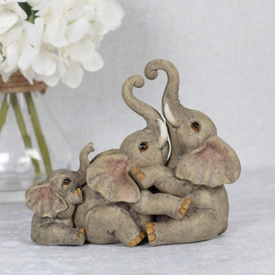 Elephant Family Ornament With Mini Sentiment Card from B&Q