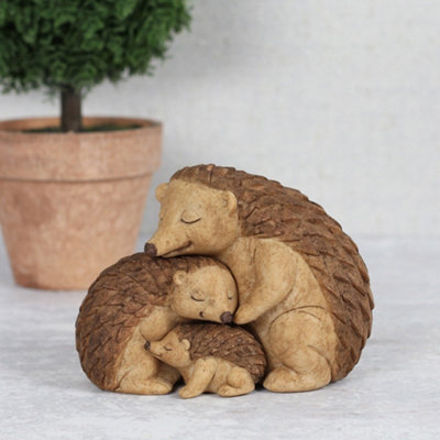 Hedgehog Family Ornament. With Mini Sentiment Card. from B&Q