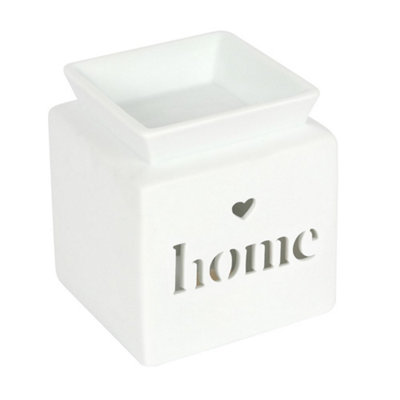 B&Q -  White Home Cut Out Oil Burner For Scented Oils - Image 3