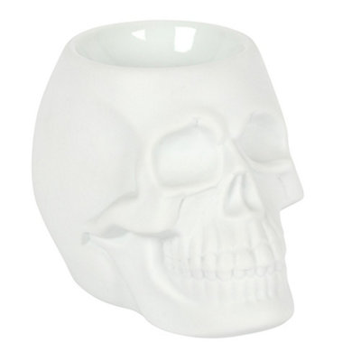 Something Different White Skull Oil Burner For Aromatherapy from B&Q