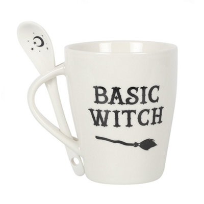 Something Different Basic Witch Mug And Spoon Set Gift from B&Q
