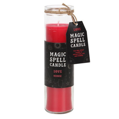 B&Q -  Rose 'love' Spell Tube Candle Set