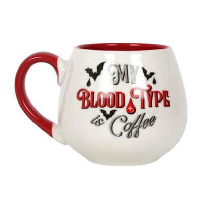 Something Different My Blood Type Is Coffee Rounded Mug from B&Q