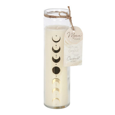 Moon Phase Coconut Tube Candle from B&Q