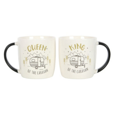 King And Queen Caravan Mug Set (500 Ml)