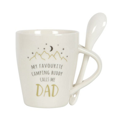  - Camping Buddy Dad Mug And Spoon Set (500Ml)