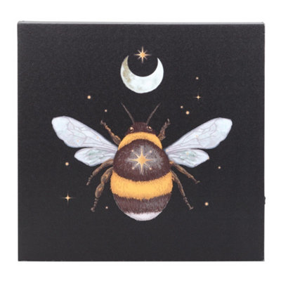 Forest Bee Light Up Canvas 30Cm from B&Q