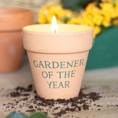 Outdoor Citronella Candle In A Ceramic Pot H9.5Cm from B&Q