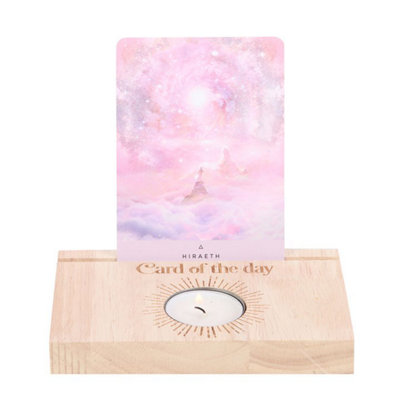 Natural Card Of The Day Tarot Card Stand Tealight Holder from B&Q