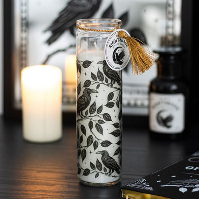 Mystic Raven Deadly Nightshade Tube Candle from B&Q