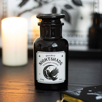 Mystic Raven Deadly Nightshade Apothecary Candle from B&Q