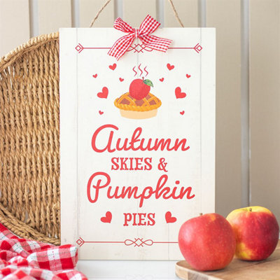  - Autumn Skies & Pumpkin Pies Hanging Sign