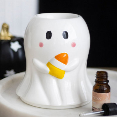 B&Q -  Candy Corn Ghost Oil Burner And Wax Warmer