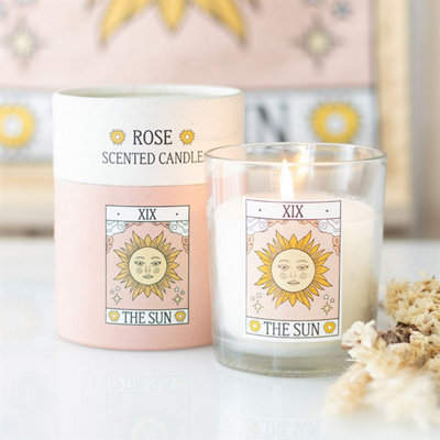 The Sun Vintage Tarot Rose Candle from B&Q