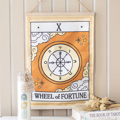 The Wheel Of Fortune Vintage Tarot Wall Hanging from B&Q