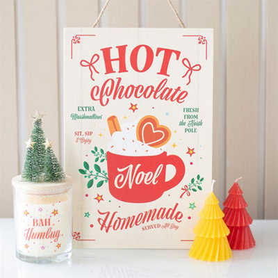 Homemade Hot Chocolate Hanging Sign from B&Q