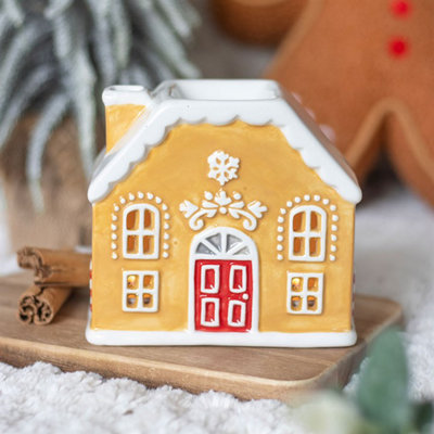 Something Different Candy Cane Gingerbread House Oil Burner And Wax Warmer from B&Q
