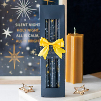  - Set Of 3 Starry Night Taper Candles - Image 6