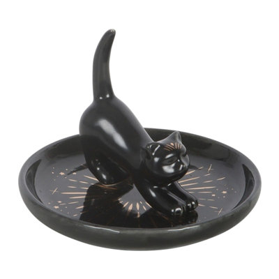 Ceramic Black Cat Jewellery Trinket Dish from B&Q
