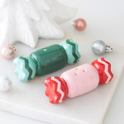 Christmas Sweets  - Salt and Pepper Ceramic Shakers / Cruet - Brand New & Boxed - Image 4