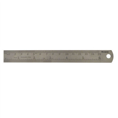 AB Tools 6 Inch 150mm Stainless Steel Ruler Rule Measuring Measure Imperial Metric from B&Q