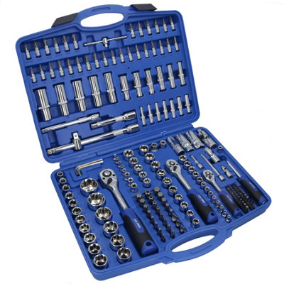 Ab Tools Metric Mm Superlock Socket And Accessory Set Mixed Drive 1/4 3/8 1/2 171Pc
