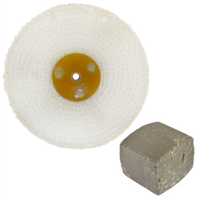 AB Tools Coarse Sisal Fast Cut Buffing Polishing Mop 6" X 1.5" 3 Row With Compound 250G from B&Q