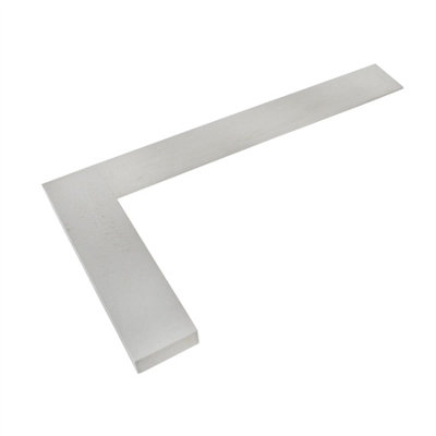 AB Tools 10" Engineers Tri Square Set Square Right Angle Straight Edge Steel Sil121 from B&Q