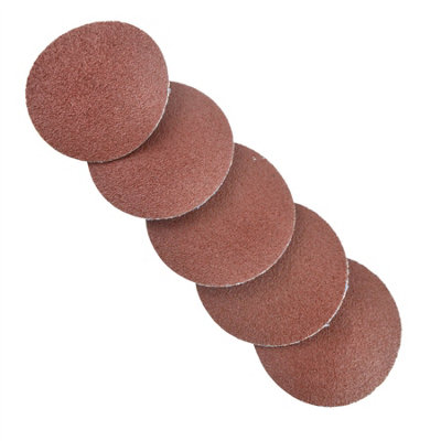 AB Tools 5Pk Flap Disc Set 75mm Twist Button Abrasive Discs Sanding 60 Grit Sil152 from B&Q
