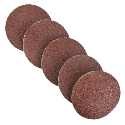 AB Tools 5Pk Flap Disc Set 50mm Twist Button Abrasive Discs Sanding 60 Grit Sil156 from B&Q