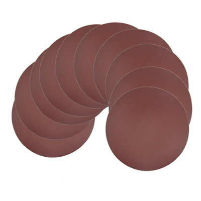 AB Tools Hook/loop Sanding Abrasive Discs Orbital Palm Sander 10Pk 180mm P320 Sil353 from B&Q