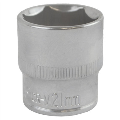 AB Tools 21mm 3/8" Drive Shallow Metric Socket Single Hex / 6 Sided Bergen from B&Q