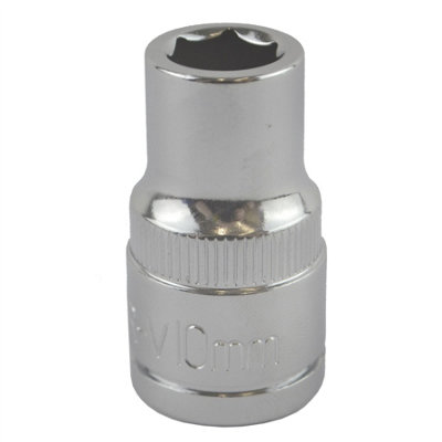 Ab Tools 10Mm 1/2" Drive Shallow Metric Socket Single Hex / 6 Sided Bergen