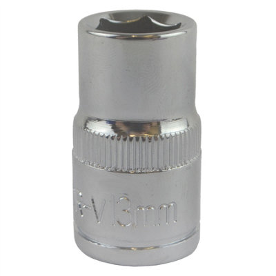 AB Tools 13mm 1/2" Drive Shallow Metric Socket Single Hex / 6 Sided Bergen from B&Q