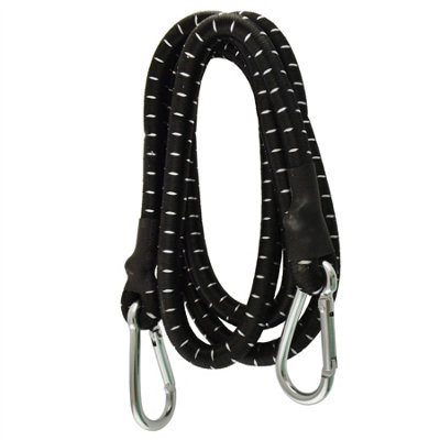 AB Tools 60" Bungee Rope With Carabina Hooks Cords Shock Elastic Clips Te821 from B&Q