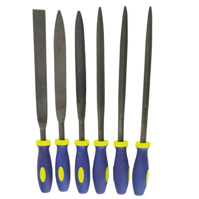 AB Tools 6Pc Bearing Steel Warding File Set Engineering Precision Needle Hobby from B&Q