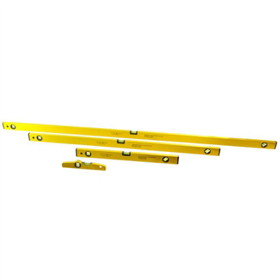 AB Tools 4Pc Spirit Level Set 0.5 mm/m With Ba 24" 72" 48" & 10" Scaffold Level from B&Q