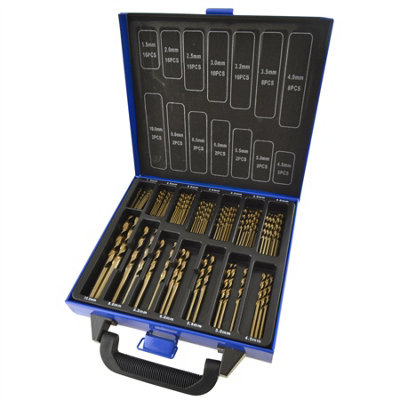 AB Tools 99Pc Cobalt M35 Drills Metric For Stainless Steel Hss-Co 135 Deg 1.5-10mm